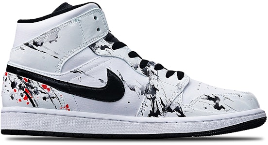 Jordan 1 Mid "Verde Isla y Ciruelo" 554724-132(Teamone-男款泼墨梅花黑白红Z) Order Jordan 1 Mid "Verde Isla y Ciruelo" 554724-132(Teamone-男款泼墨梅花黑白红Z)