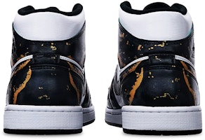【定制鞋款】Air Jordan 1 Mid '岛屿绿色飞溅涂鸦' 554724-132(TeamT-男款泼墨涂鸦玫瑰金黑白) Shop 【定制鞋款】Air Jordan 1 Mid '岛屿绿色飞溅涂鸦' 554724-132(TeamT-男款泼墨涂鸦玫瑰金黑白)