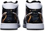 Shop 【定制鞋款】Air Jordan 1 Mid '岛屿绿色飞溅涂鸦' 554724-132(TeamT-男款泼墨涂鸦玫瑰金黑白)