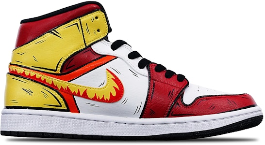 에어 조던 1 미드 '탄지로 섬세라믹' (Air Jordan 1 Mid 'Tanjiro Seoseuramik') 554724-132(Teamone-男款杏寿郎黄白红) Order 에어 조던 1 미드 '탄지로 섬세라믹' (Air Jordan 1 Mid 'Tanjiro Seoseuramik') 554724-132(Teamone-男款杏寿郎黄白红)