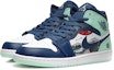 Lookbook 【定制鞋款】Air Jordan 1 Mid '日本浮世绘蓝薄荷' 554724-413(Team10-赤日海浪男QD)