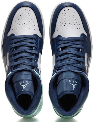 【定制鞋款】Air Jordan 1 Mid '日本浮世绘蓝薄荷' 554724-413(Team10-赤日海浪男QD) Shop 【定制鞋款】Air Jordan 1 Mid '日本浮世绘蓝薄荷' 554724-413(Team10-赤日海浪男QD)