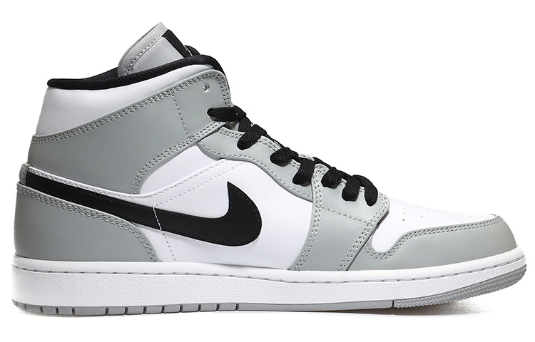Order [定制鞋款] Air Jordan 1 Mid '小丑灰白' 554724-092(Team10-小丑男烟灰QD)