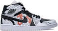 Order 【訂製球鞋】 Jordan Air Jordan 1 Mid 野鶴製造 賀歲款 錦鯉陰陽 立體魚鱗 中幫 復古籃球鞋 男款 紅黑白