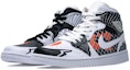 Lookbook 【訂製球鞋】 Jordan Air Jordan 1 Mid 野鶴製造 賀歲款 錦鯉陰陽 立體魚鱗 中幫 復古籃球鞋 男款 紅黑白