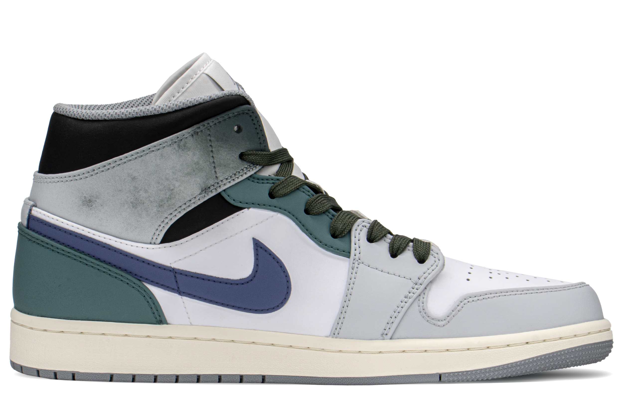 Lookbook 【定制球鞋】Jordan Air Jordan 1 Mid FZBB 特殊禮盒 解構 最後審判 中幫 復古籃球鞋 男款 藍綠灰