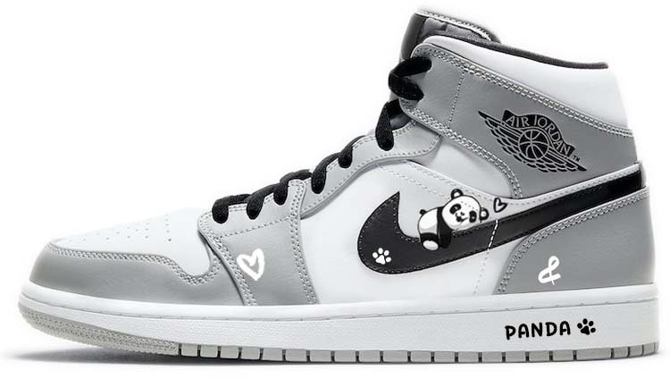 custom-shoes-air-jordan-1-mid-lazy-panda