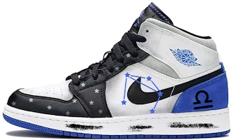 에어 조던 1 미드 '커스텀 천칭자리' (Air Jordan 1 Mid 'Custom Libra') 852542-102(Team-E男女款天秤座黑白蓝) Buy 에어 조던 1 미드 '커스텀 천칭자리' (Air Jordan 1 Mid 'Custom Libra') 852542-102(Team-E男女款天秤座黑白蓝)