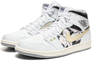 【訂製球鞋】Jordan Air Jordan 1 Mid 花語系列 野鶴製造 小雛菊限定 禮盒 中幫 復古籃球鞋 男款 灰白 Shop 【訂製球鞋】Jordan Air Jordan 1 Mid 花語系列 野鶴製造 小雛菊限定 禮盒 中幫 復古籃球鞋 男款 灰白