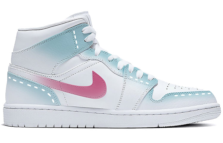 Order [カスタムシューズ] エア ジョーダン 1 ミッド 'ラブレター' 554724-130(TeamE-男款给你的小情书喷绘)