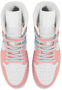 【定制球鞋】 Jordan Air Jordan 1 520 馬卡龍 噴繪 520定制 中幫 復古籃球鞋 男款 藍粉 Shop 【定制球鞋】 Jordan Air Jordan 1 520 馬卡龍 噴繪 520定制 中幫 復古籃球鞋 男款 藍粉