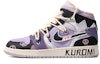 Order 【定制球鞋】 Jordan Air Jordan 1 Mid 達芬奇定制 特殊鞋盒 魔紫庫洛 中幫 復古籃球鞋 GS 黑白紫
