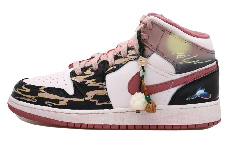 Order 커스텀 에어 조던 1 미드 '까치구름' (Keoseutom Eeo Jo Deo 1 Mideu 'Kkachi Gureum') DQ8423-616(Team拾玖-中式喜鹊S-BOX)