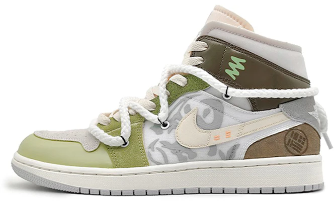 カスタムAJ1 Mid「抹茶ラテ卯年」 DM9652-100(Team16-男款抹茶拿铁) Buy カスタムAJ1 Mid「抹茶ラテ卯年」 DM9652-100(Team16-男款抹茶拿铁)