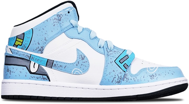 【客製球鞋】Jordan Air Jordan 1 Mid 機械賽博朋克 戰損高達風 限量特殊鞋盒 中幫 復古籃球鞋 GS 霧霾藍 Lookbook 【客製球鞋】Jordan Air Jordan 1 Mid 機械賽博朋克 戰損高達風 限量特殊鞋盒 中幫 復古籃球鞋 GS 霧霾藍