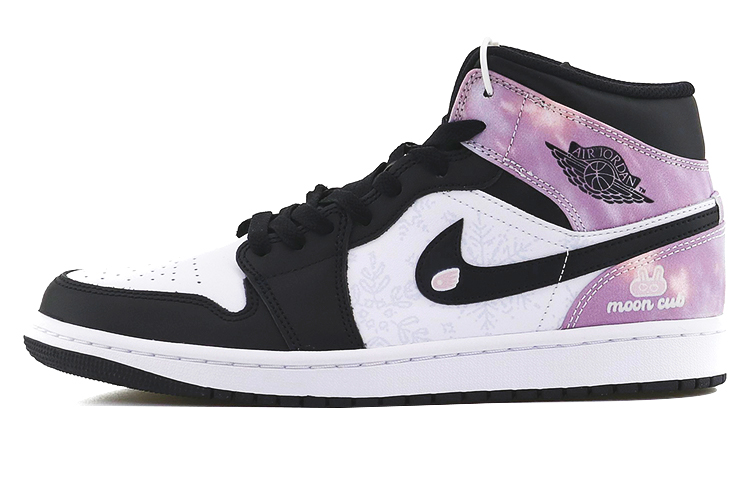Buy [Sepatu Custom] Air Jordan 1 Mid 'Moon Snow Lucky Rabbit Year' DM1200-001(Team10-雪兔）