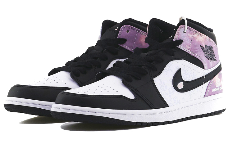 Lookbook [Sepatu Custom] Air Jordan 1 Mid 'Moon Snow Lucky Rabbit Year' DM1200-001(Team10-雪兔）