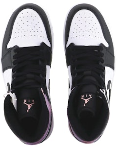 【定制球鞋】 Jordan Air Jordan 1 Mid 新中式中國風 月亮雪 幸運兔年 中幫 復古籃球鞋 男款 黑白粉 Shop 【定制球鞋】 Jordan Air Jordan 1 Mid 新中式中國風 月亮雪 幸運兔年 中幫 復古籃球鞋 男款 黑白粉