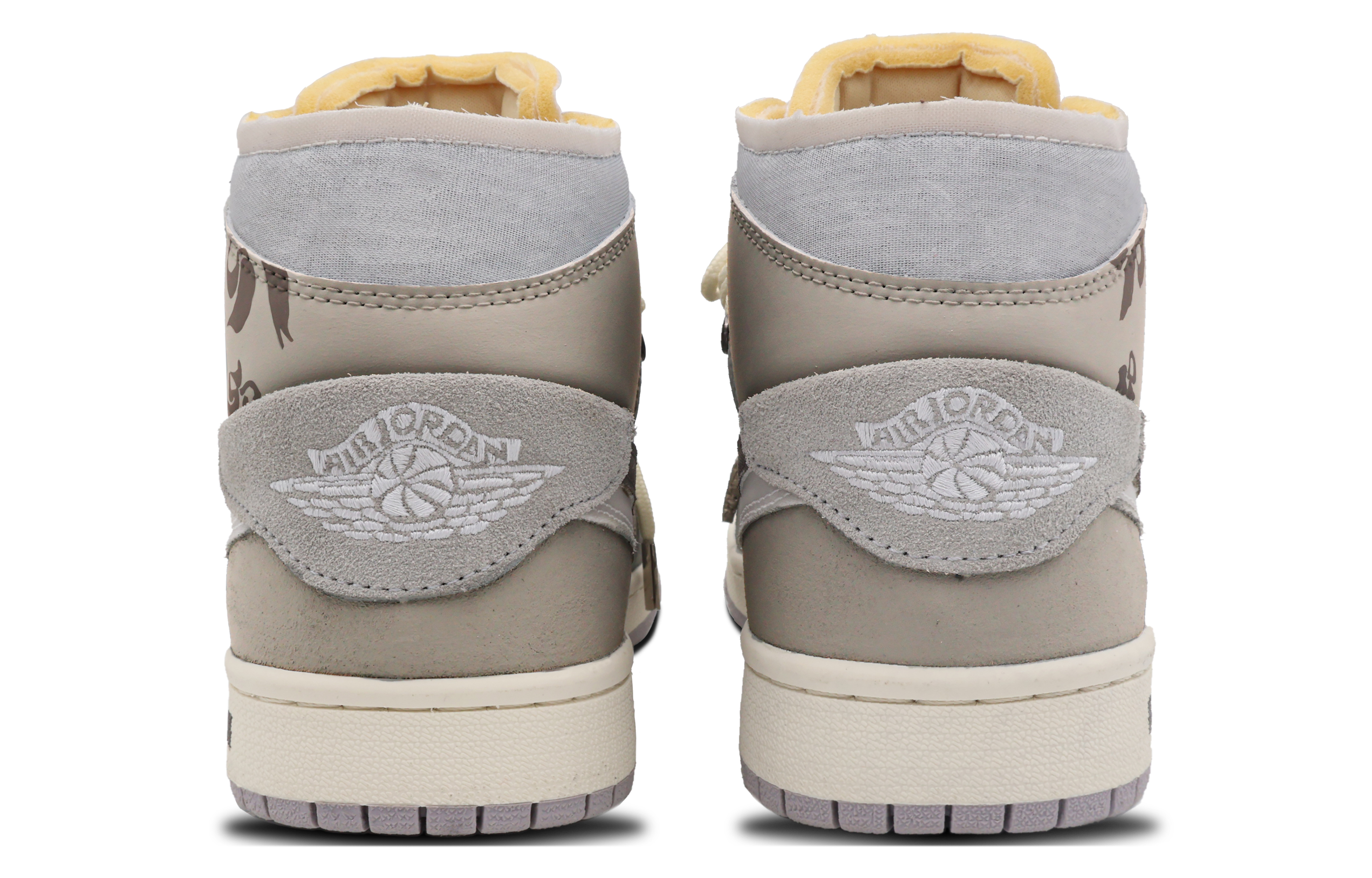 Shop [Sneakers Kustom] Air Jordan 1 Mid 'Gunung dan Air - Putih Coklat' DM9652-100(Team53-男款归故里)