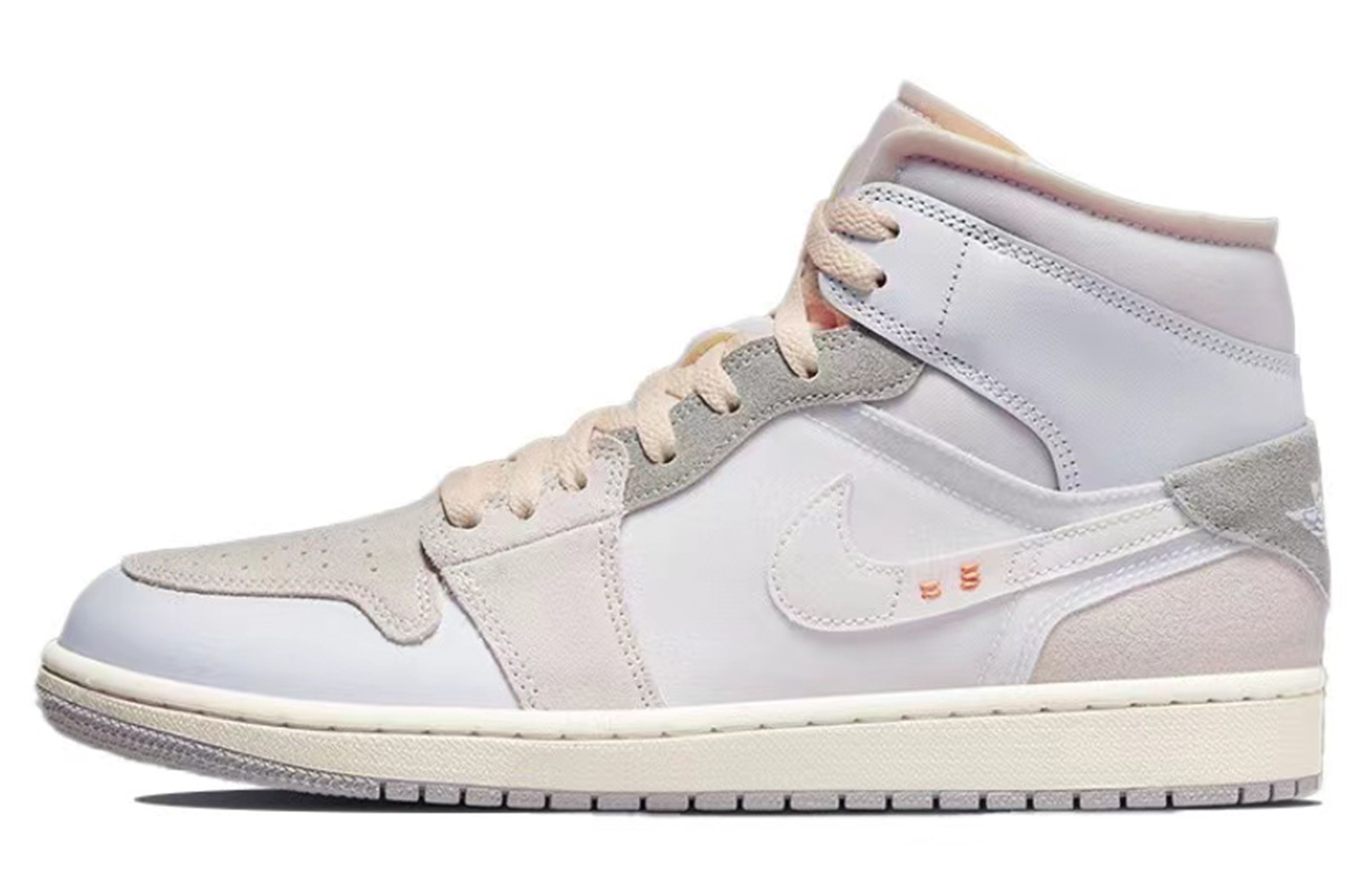 Details for [Sneakers Kustom] Air Jordan 1 Mid 'Gunung dan Air - Putih Coklat' DM9652-100(Team53-男款归故里)