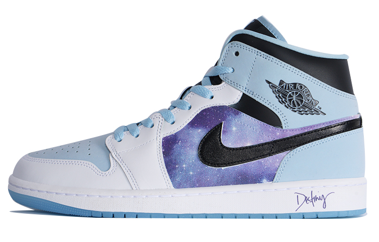 Buy [Sepatu Kustom] Air Jordan 1 Mid 'Nebula Misterius' DV1308-104-486840