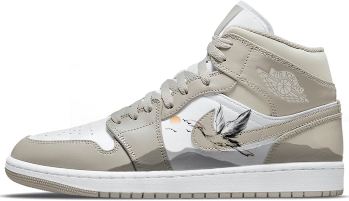 에어 조던 1 미드 '신중식 화이트 블랙' (커스텀 슈즈) 554724-082(Team56-仙鹤松山) Buy 에어 조던 1 미드 '신중식 화이트 블랙' (커스텀 슈즈) 554724-082(Team56-仙鹤松山)