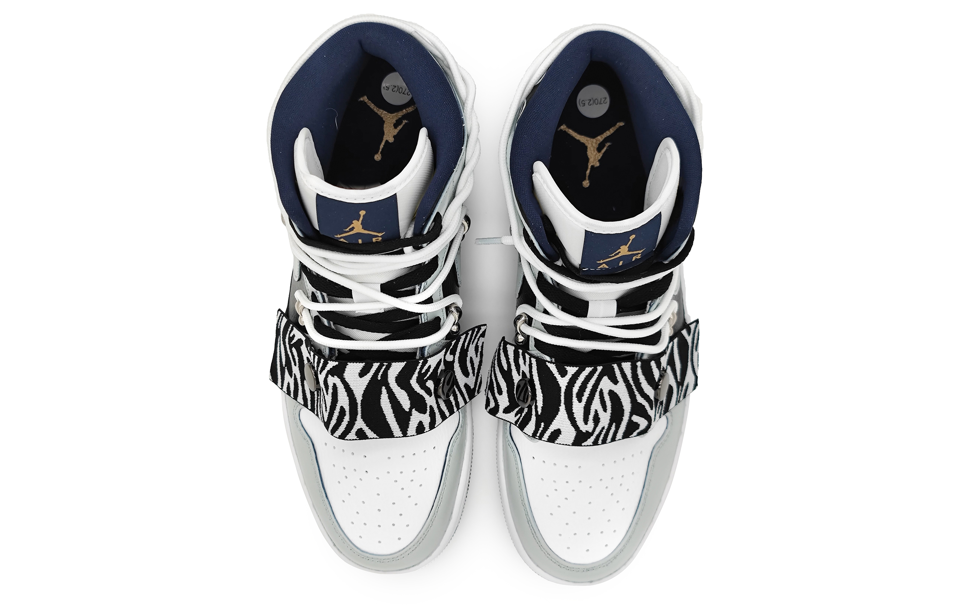 Purchase [Kasut Custom] Air Jordan 1 Mid 'Tren Cina Baru - Belang Harimau' 554724-174(Team16-新国潮虎纹)