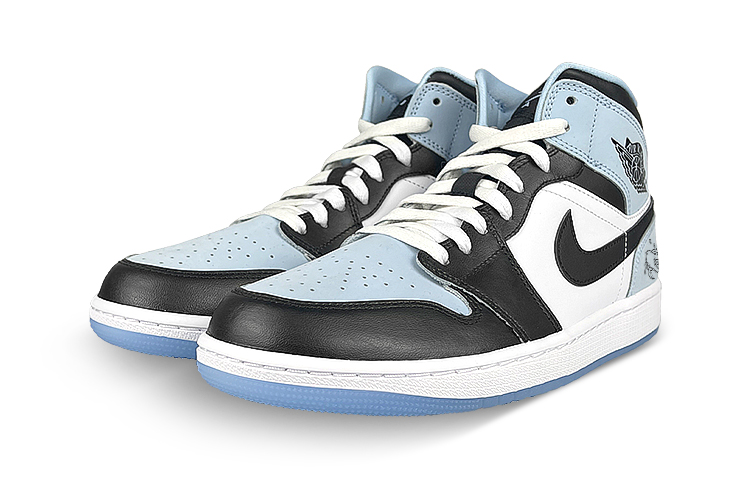 Shop [定制鞋] Air Jordan 1 Mid '海洋蟹' 运动鞋 DV1308-104(Team47-男螃蟹SBOX)