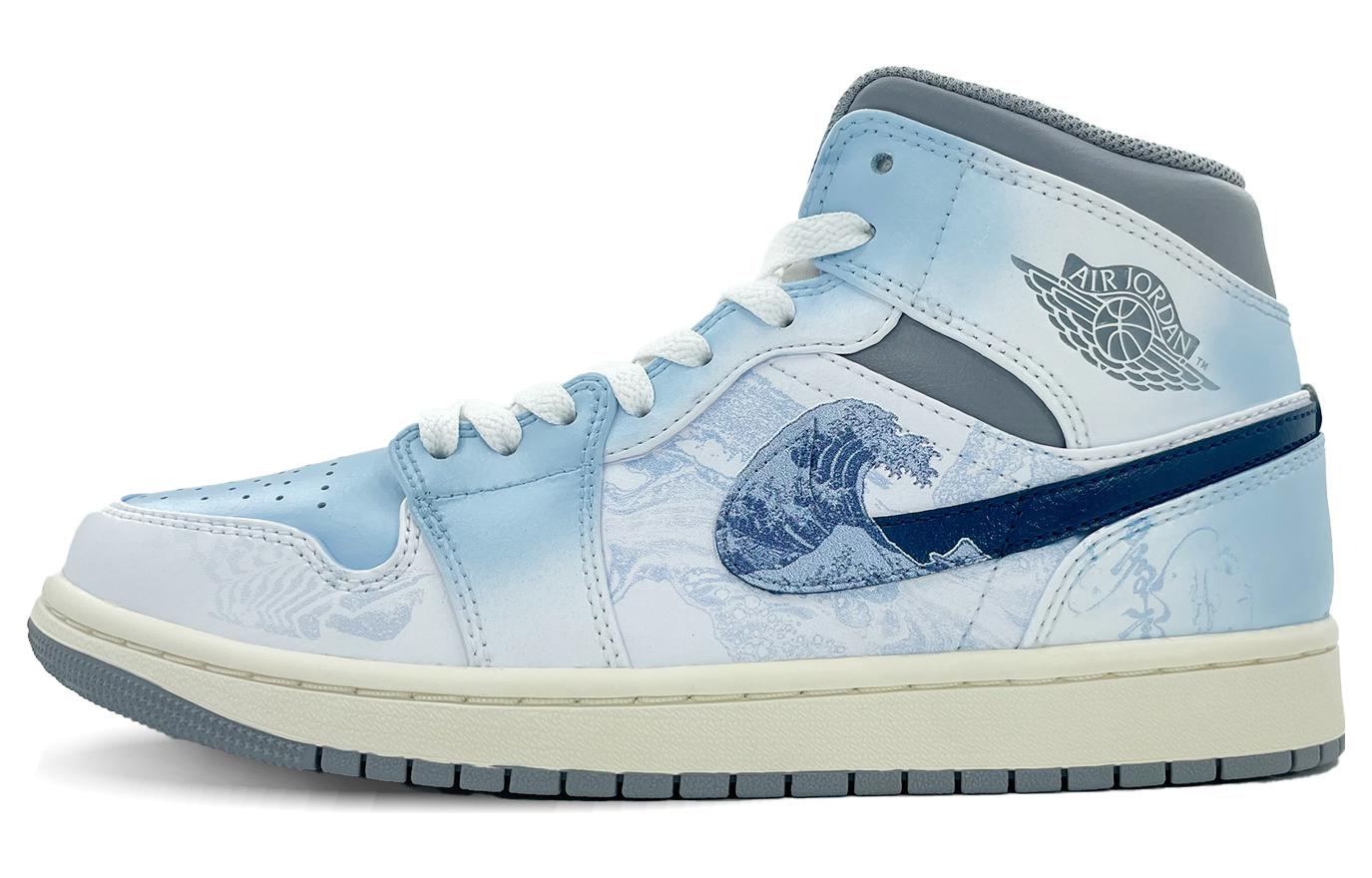 [Custom Shoes] Jordan 1 Mid 'Ocean Ink Fade'