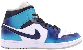 【定制球鞋】 Jordan Air Jordan 1 Mid 海洋之謎 夢幻之藍 中幫 復古籃球鞋 男款 藍白 Order 【定制球鞋】 Jordan Air Jordan 1 Mid 海洋之謎 夢幻之藍 中幫 復古籃球鞋 男款 藍白