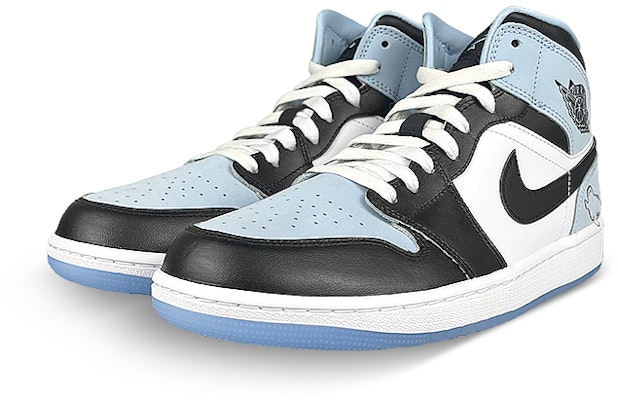 【訂製球鞋】 Jordan Air Jordan 1 Mid 禮盒 襪子 海洋 海豹 中筒 復古籃球鞋 男款 藍白 Lookbook 【訂製球鞋】 Jordan Air Jordan 1 Mid 禮盒 襪子 海洋 海豹 中筒 復古籃球鞋 男款 藍白