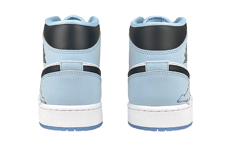 Purchase [Zapatillas Personalizadas] Air Jordan 1 Mid 'Azul Océano-Blanco' DV1308-104(Team47-男海洋海豹SBOX)
