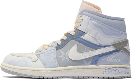 【定製球鞋】Jordan Air Jordan 1 Mid 達文西定製 特殊鞋盒 情人節 海洋之星 蔚藍 中幫 復古籃球鞋 男款 藍米白 Buy 【定製球鞋】Jordan Air Jordan 1 Mid 達文西定製 特殊鞋盒 情人節 海洋之星 蔚藍 中幫 復古籃球鞋 男款 藍米白