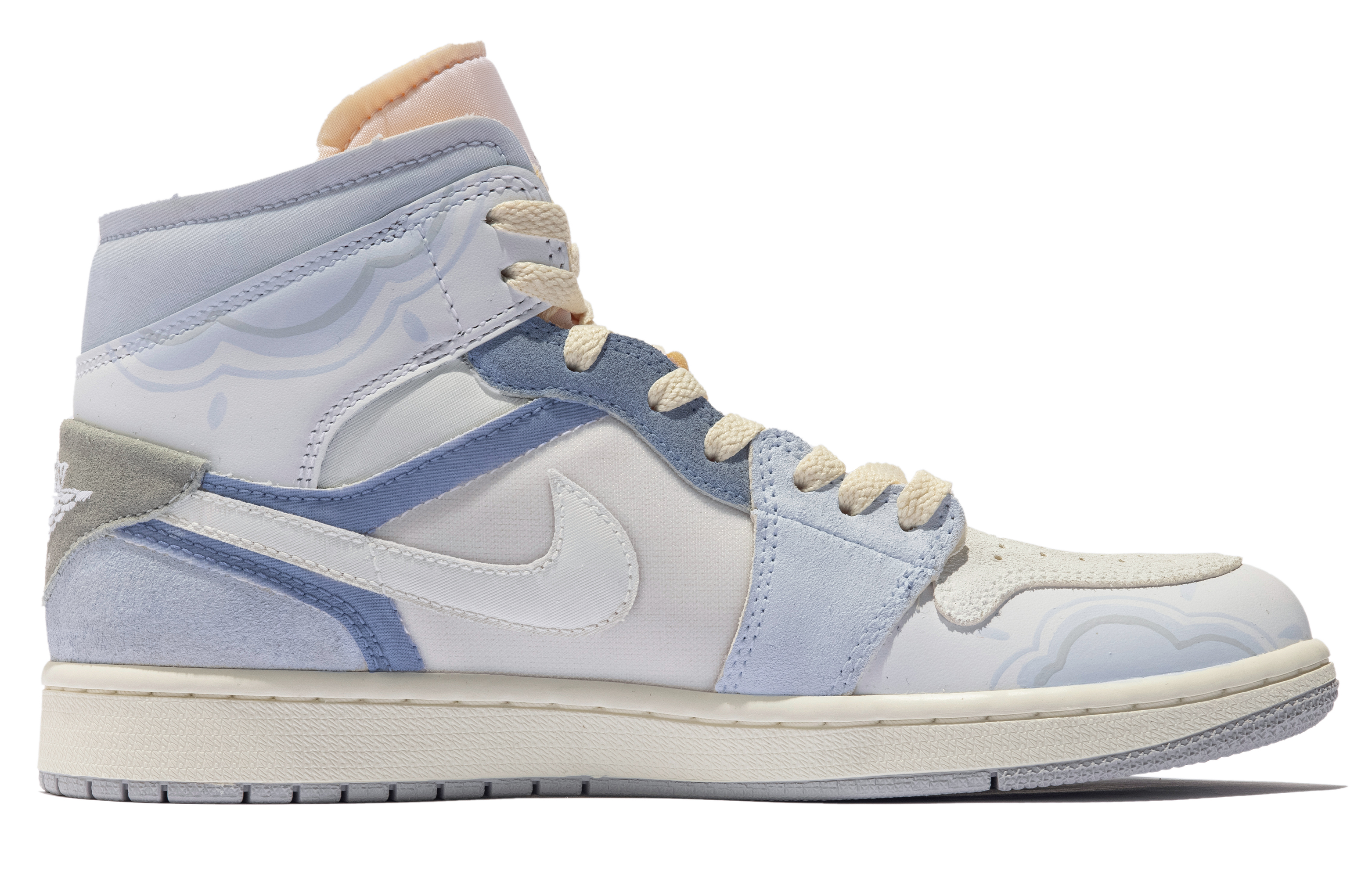 Order エアジョーダン1 Mid "オーシャンバレンタイン" (AJ1 Mid "オーシャンV") DM9652-100(TeamM-男款海洋之星S-BOX)