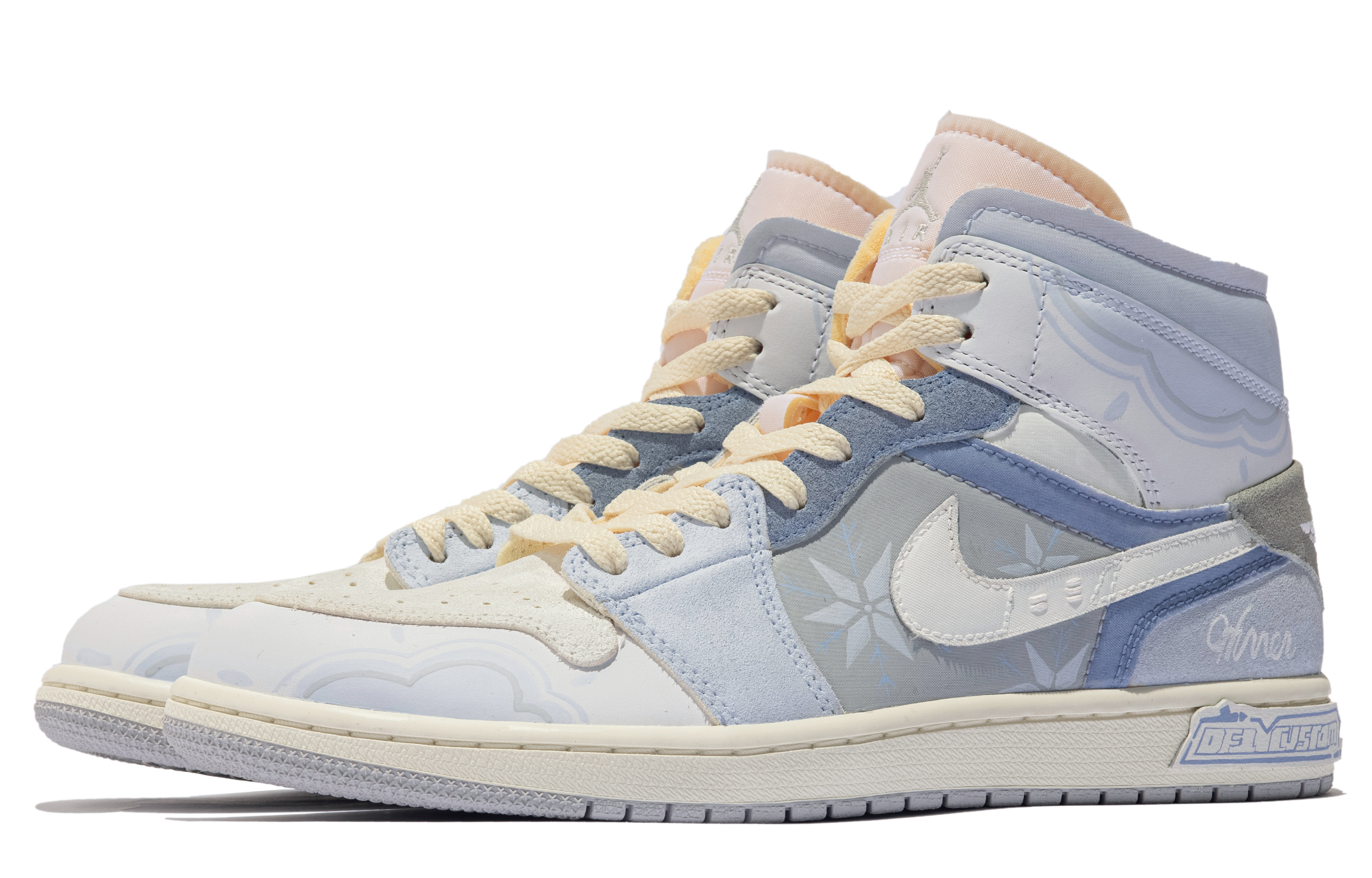 Lookbook エアジョーダン1 Mid "オーシャンバレンタイン" (AJ1 Mid "オーシャンV") DM9652-100(TeamM-男款海洋之星S-BOX)