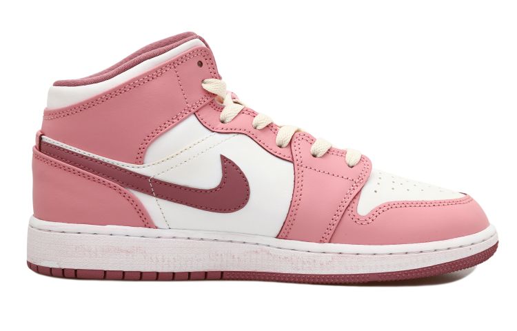 Order [定制鞋] Air Jordan 1 中帮 'OKHR 复古白奶油' DQ8423-616(Team拾玖-爱心做旧女S-BOX)