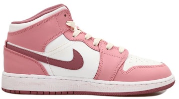 【訂製球鞋】Jordan Air Jordan 1 Mid OKHR 愛心掛飾 老化 潮流百搭 中筒 復古籃球鞋 GS 白米黃 Order 【訂製球鞋】Jordan Air Jordan 1 Mid OKHR 愛心掛飾 老化 潮流百搭 中筒 復古籃球鞋 GS 白米黃