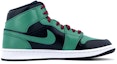 Order 【訂製球鞋】Jordan Air Jordan 1 Mid 二次元 噴塗手繪 佩劍 海賊王索隆 中幫 復古籃球鞋 男女同款 綠白