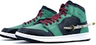 Lookbook 【訂製球鞋】Jordan Air Jordan 1 Mid 二次元 噴塗手繪 佩劍 海賊王索隆 中幫 復古籃球鞋 男女同款 綠白