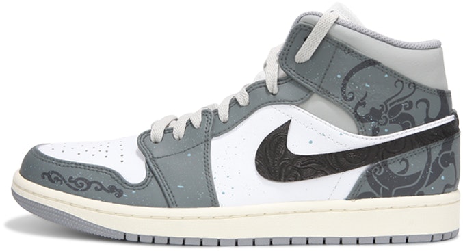 custom-shoes-air-jordan-1-mid-oxidized-patina-totem-white-grey