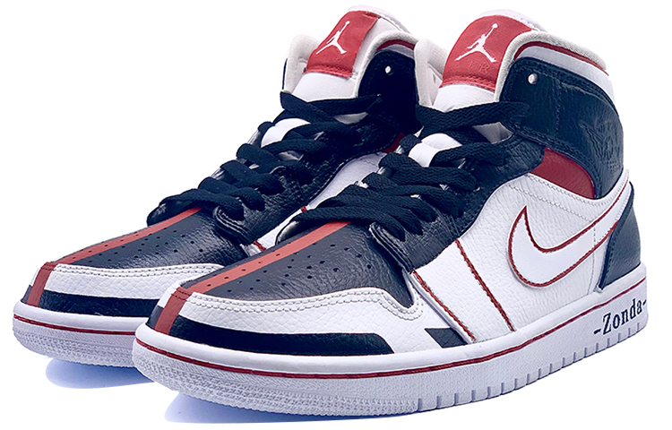 Lookbook [Sepatu Custom] Air Jordan 1 Mid 'Pagani Huayra Roadster' 554724-129(TeamD-帕加尼风之子)