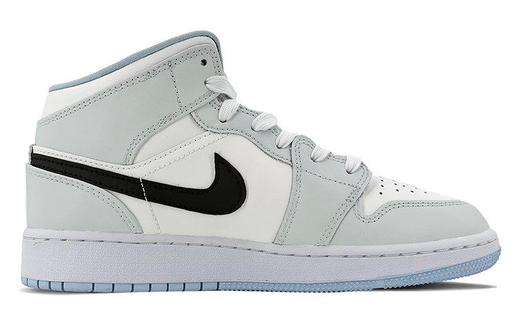 Order 【定制球鞋】Jordan Air Jordan 1 Mid DSC 北極熊 中幫 復古籃球鞋 GS 黑白灰