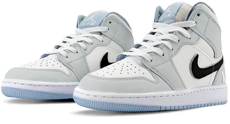 【定制球鞋】Jordan Air Jordan 1 Mid DSC 北極熊 中幫 復古籃球鞋 GS 黑白灰 Lookbook 【定制球鞋】Jordan Air Jordan 1 Mid DSC 北極熊 中幫 復古籃球鞋 GS 黑白灰