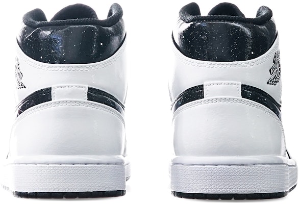 【定制球鞋】Jordan Air Jordan 1 Mid "黑白" 月球勾 熊貓 中幫 復古籃球鞋 男款 黑白 Shop 【定制球鞋】Jordan Air Jordan 1 Mid "黑白" 月球勾 熊貓 中幫 復古籃球鞋 男款 黑白