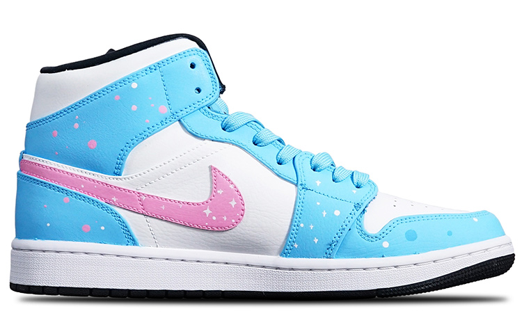 Lookbook [定制鞋款] Air Jordan 1 中帮 '熊猫宇航员' 554724-075(TeamT-甜甜圈宇航员S-BOX)