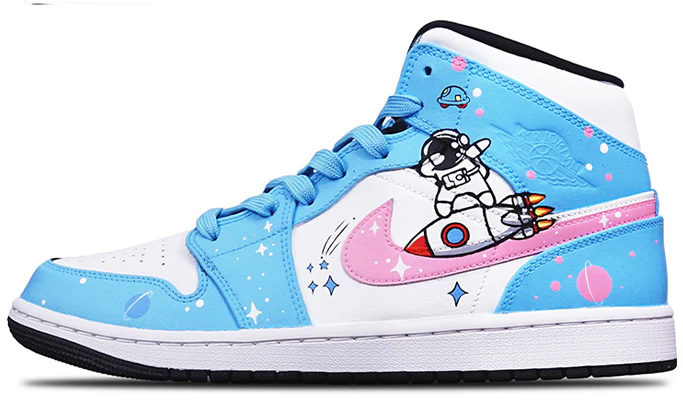 커스텀 에어 조던 1 미드 '판다 우주인' (Custom Air Jordan 1 Mid 'Panda Astronaut') 554725-075(TeamT-火箭宇航员女S-BOX) Order 커스텀 에어 조던 1 미드 '판다 우주인' (Custom Air Jordan 1 Mid 'Panda Astronaut') 554725-075(TeamT-火箭宇航员女S-BOX)