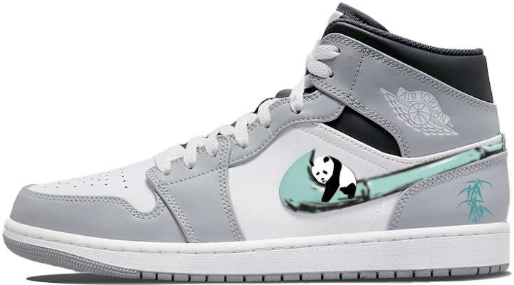 カスタムAJ1ミッド "パンダ竹" 554724-078(Team56-熊猫抱竹) Buy カスタムAJ1ミッド "パンダ竹" 554724-078(Team56-熊猫抱竹)