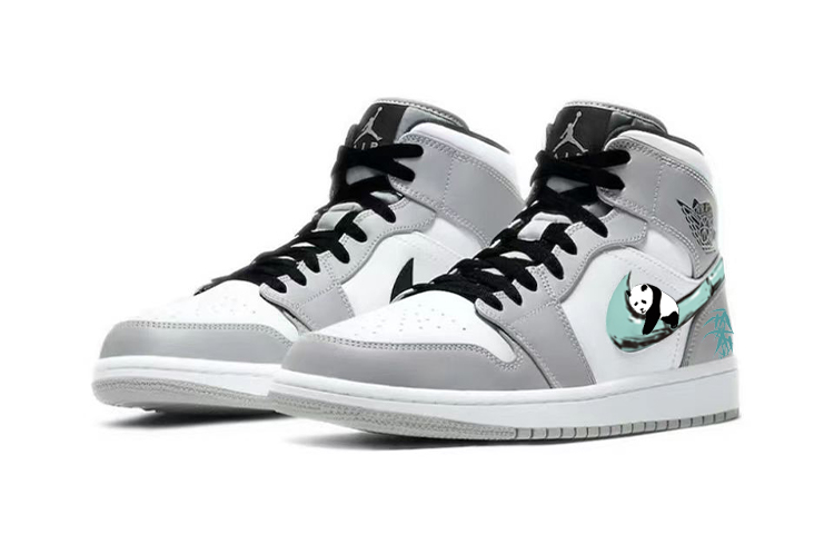 [Custom Shoes] Jordan 1 Mid 'Panda Bamboo' 圖 3