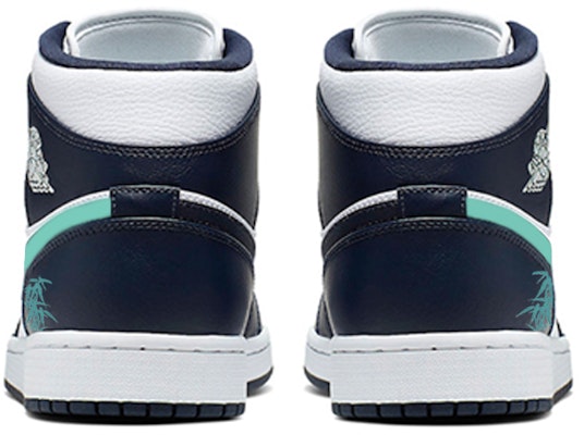 【定製球鞋】 Jordan Air Jordan 1 Mid 新中式 熊貓抱竹 防滑耐磨 中筒 復古籃球鞋 男款 藍白綠 Shop 【定製球鞋】 Jordan Air Jordan 1 Mid 新中式 熊貓抱竹 防滑耐磨 中筒 復古籃球鞋 男款 藍白綠