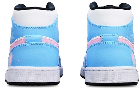 【定制球鞋】Jordan Air Jordan 1 Mid 黑白熊貓 鉛筆宇航員手繪 限量特殊鞋盒 中幫 復古籃球鞋 GS 藍粉白 Purchase 【定制球鞋】Jordan Air Jordan 1 Mid 黑白熊貓 鉛筆宇航員手繪 限量特殊鞋盒 中幫 復古籃球鞋 GS 藍粉白